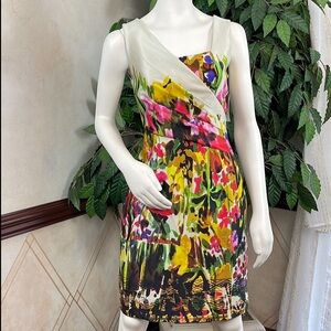 CENIA FLORAL SLEEVELESS DRESS